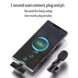 Rechargeable Wireless Mini Plugged-in Microphone Lapel with Clip_7