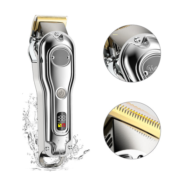 USB Rechargeable Cordless Beard Trimmer Hair Cutting Kit_4
