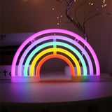 Dual Powered Neon Rainbow LED Lamp Signage Wall Decor_6