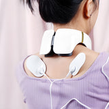 USB Rechargeable 6 Heads Electric Pulse Heating Neck Massager_6