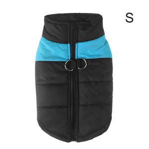 Warm Up Zip Up Padded Dog Jacket with Dual Ring Leash_0