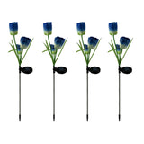 Solar Powered Tulip Flower Outdoor Garden Decoration_2