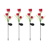 Solar Powered Tulip Flower Outdoor Garden Decoration_8