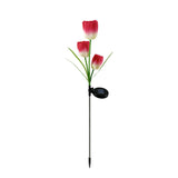 Solar Powered Tulip Flower Outdoor Garden Decoration_6