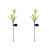 Solar Powered Tulip Flower Outdoor Garden Decoration_10