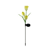 Solar Powered Tulip Flower Outdoor Garden Decoration_9