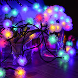 Solar Powered LED Dandelion Flower Pompom Lights_14