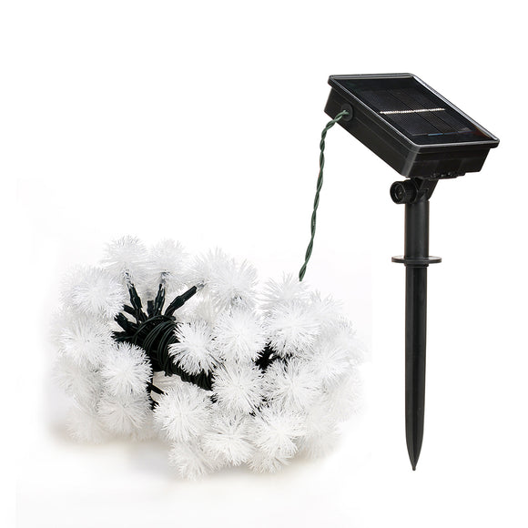 Solar Powered LED Dandelion Flower Pompom Lights_0