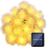 Solar Powered LED Dandelion Flower Pompom Lights_1