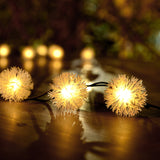 Solar Powered LED Dandelion Flower Pompom Lights_6
