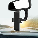 Rotating Rearview Mirror Car Phone and GPS Holder_10
