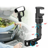 Rotating Rearview Mirror Car Phone and GPS Holder_9