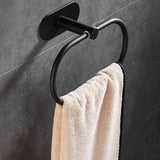 4 pc Set Stainless Steel Wall Mounted Bathroom Hardware Set_11