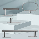 4 pc Set Stainless Steel Wall Mounted Bathroom Hardware Set_5
