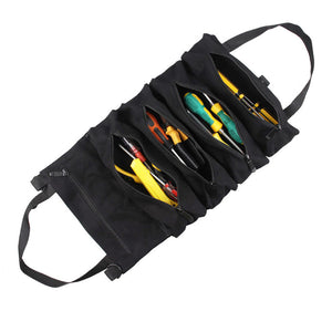 Roll-up Canvass Storage Bag Small Tools Organizer Pouch_0