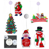 Christmas Window Lights Decorations with Suction Cup Party Indoor Décor - Battery Powered_7