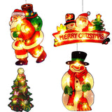 Christmas Window Lights Decorations with Suction Cup Party Indoor Décor - Battery Powered_8