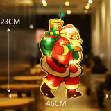 Christmas Window Lights Decorations with Suction Cup Party Indoor Décor - Battery Powered_17