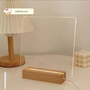 Luminous LED Acrylic Writing Note Board-USB Plugged-in_0