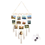 Hanging Photo Display Macramé with Light Wall Décor - Battery Powered_3