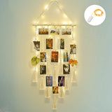 Hanging Photo Display Macramé with Light Wall Décor - Battery Powered_6