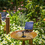 Water Fountain Pond Pump Submersible Bird Bath Garden Pool Kit Panel-Solar Powered_2