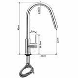 Stainless steel pull-out sensor faucet-Australian standard_3