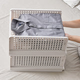 2PCS Stackable Wardrobe Storage Drawers Clothes Organizer Box_11