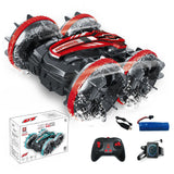 2.4GHz Dual RC Amphibious Stunt Car & Watch Gesture Sensor RC Boat Toy - USB Rechargeable_3
