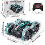2.4GHz Dual RC Amphibious Stunt Car & Watch Gesture Sensor RC Boat Toy - USB Rechargeable_4