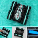2.4GHz Dual RC Amphibious Stunt Car & Watch Gesture Sensor RC Boat Toy - USB Rechargeable_10