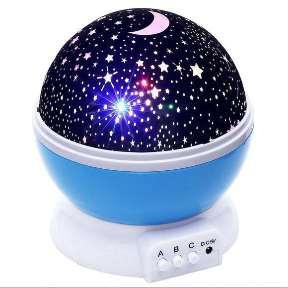 Galaxy Starry Kids LED Night Light Projector Star Party Bedside Desk Lamp-Dual Rechargeable_0