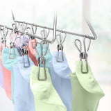 60pcs Stainless Steel Clothes Pegs Windproof Sealing Clamp_3