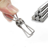 60pcs Stainless Steel Clothes Pegs Windproof Sealing Clamp_9