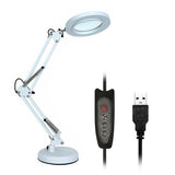 5X USB Magnifying Lamp Desk Table Salon Tattoo Clamp Light_1