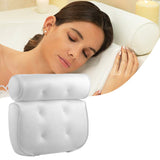 3D Mesh Bath Pillow Spa Breathable Neck Back Support Cushion_11