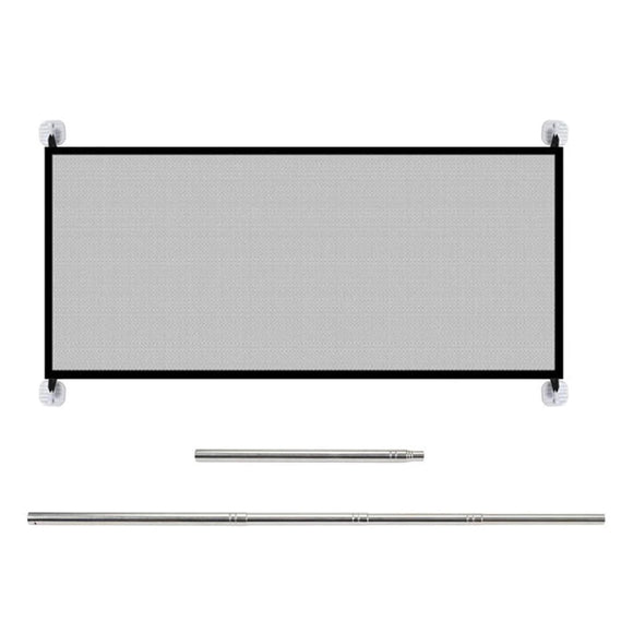 Dog Gate Barrier Mesh Safe Pet Safety Enclosure Anywhere Magic Guard Install_0