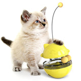 Cat Treat Dispenser Toy Ball Kitten Self Play Interactive Tumbler Toy_2