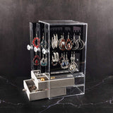 Acrylic Jewelry Storage Box Portable Dustproof Full Clear Display_13
