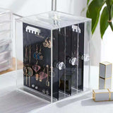 Acrylic Jewelry Storage Box Portable Dustproof Full Clear Display_8