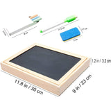 Wooden Educational Magnetic Double Sided Drawing Board For Kids Puzzle Toy_6