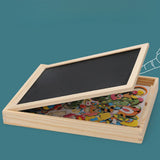 Wooden Educational Magnetic Double Sided Drawing Board For Kids Puzzle Toy_15