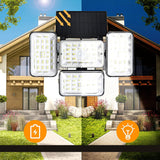 4 Head Solar Powered Motion Sensor Outdoor Flood Lamp_11