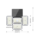 4 Head Solar Powered Motion Sensor Outdoor Flood Lamp_2