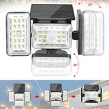 4 Head Solar Powered Motion Sensor Outdoor Flood Lamp_6
