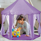 Large Play  House Teepee Tent Kids Canvas with Star LED Light-Battery Operated_5