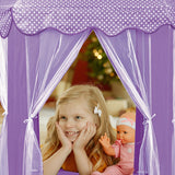 Large Play  House Teepee Tent Kids Canvas with Star LED Light-Battery Operated_7