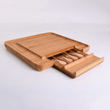 Bamboo Cheese Board Wooden Serving and Chopping Board_9