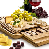 Bamboo Cheese Board Wooden Serving and Chopping Board_10