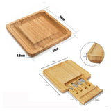 Bamboo Cheese Board Wooden Serving and Chopping Board_1